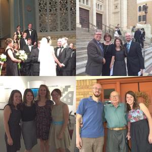 In Amarillo we went to a beautiful wedding with my parents and saw my Grandpa.